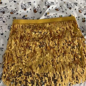 Gold Sequin Skirt